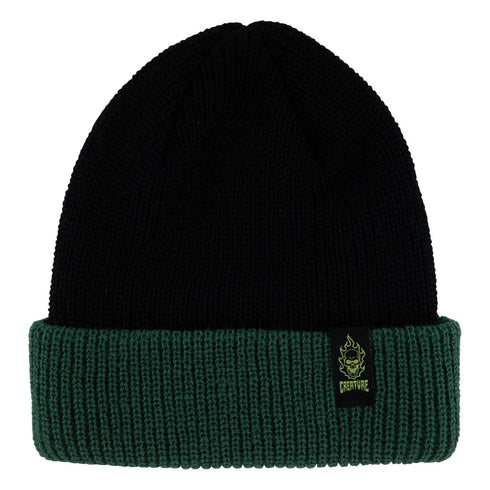 Creature - Bonehead Label Beanie (Black/Green)